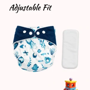Premium Reusable Baby Cloth Diaper – Adjustable 5–17 kg