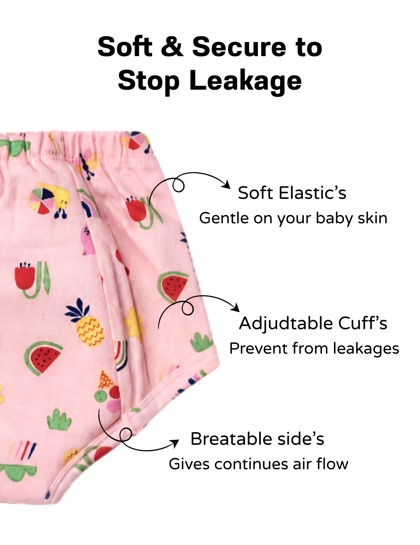 NoPadding_6 (1) Joyful Journey | Reusable Cloth Diapers | Pack of 3