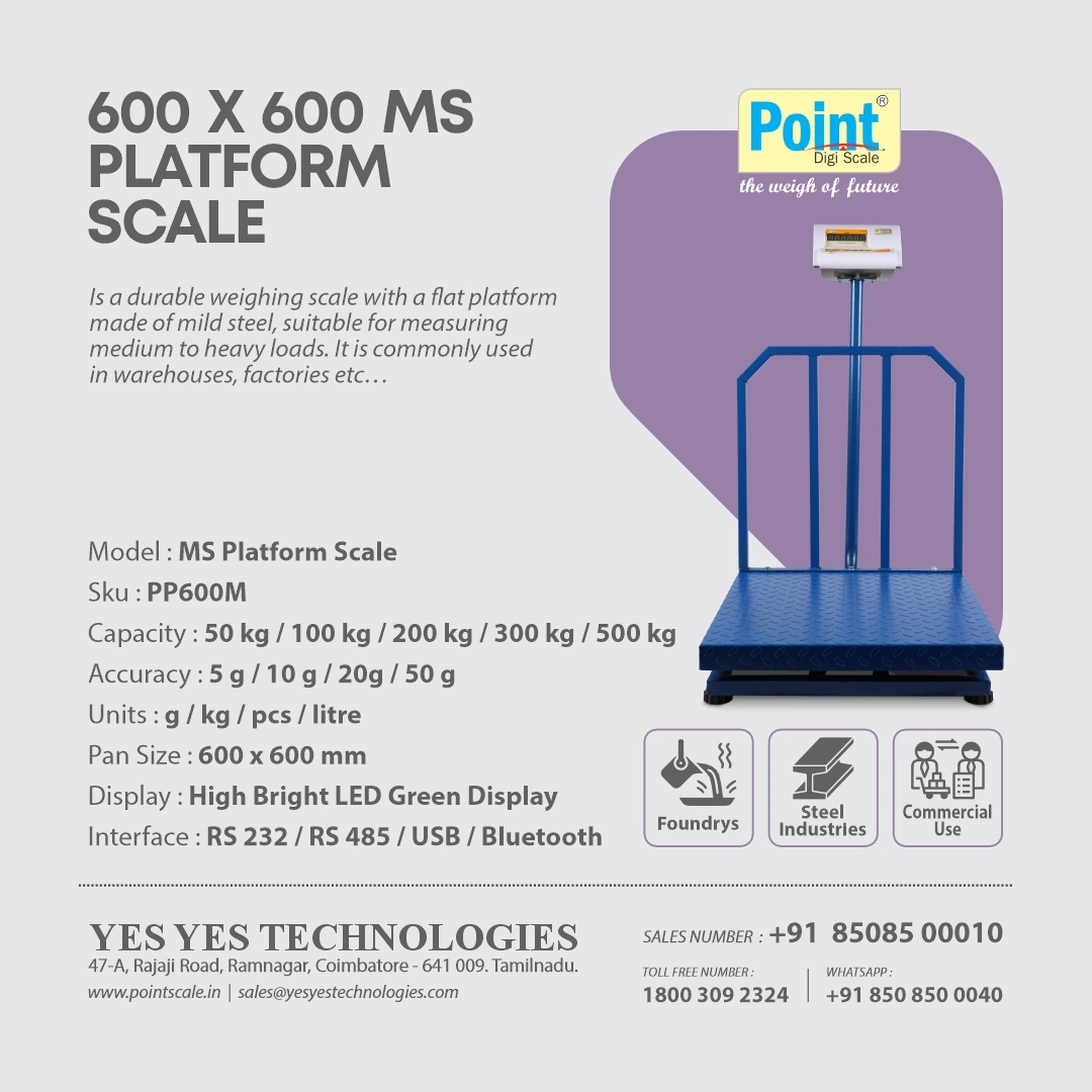 600 x 600MS Platform Scales