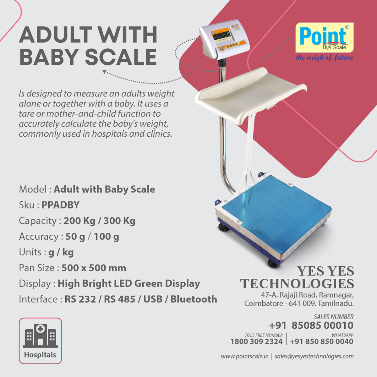 Adult with Baby Weighing