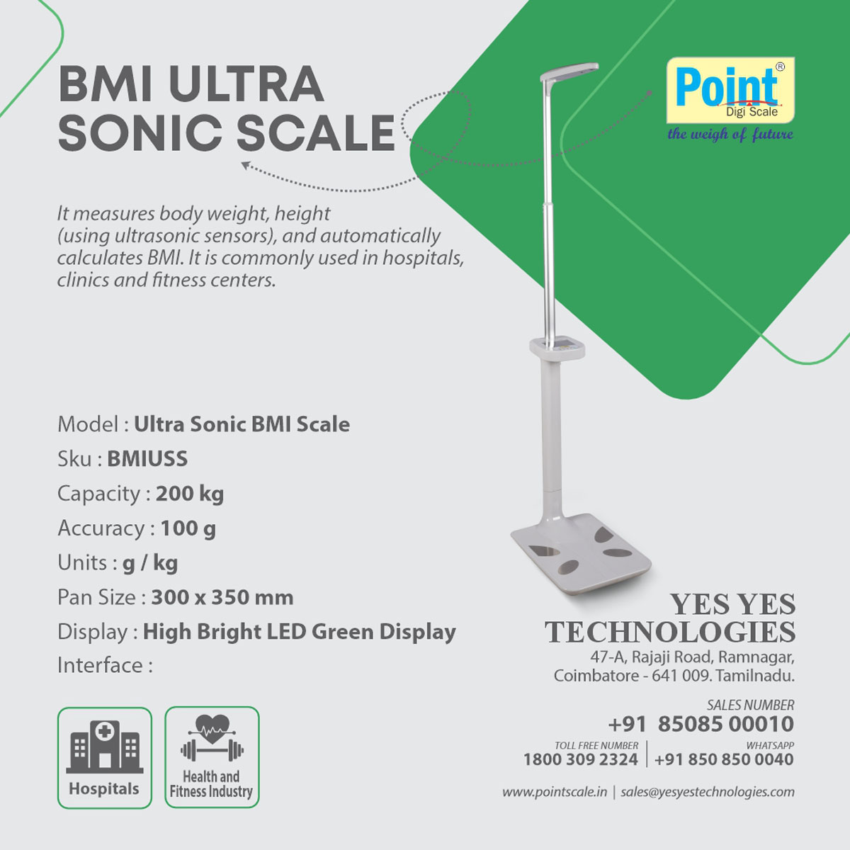 BMI Ultrasonic Scale